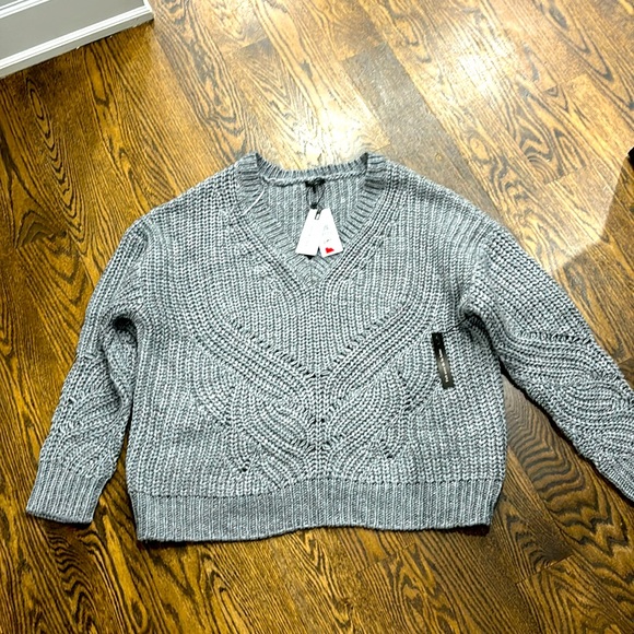 COPY - Dynamite oversized grey wool sweater. Size L - Picture 3 of 4